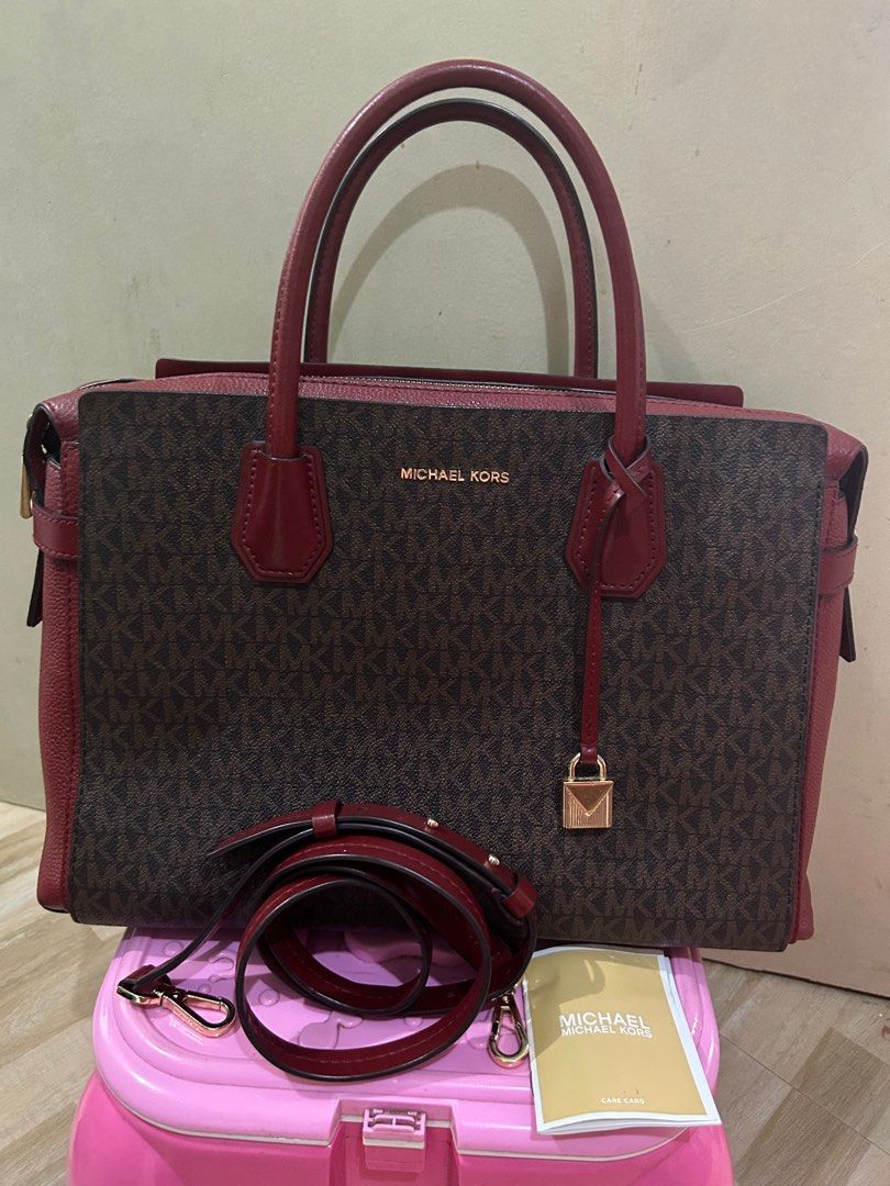 Mercer large logo cheap belted satchel