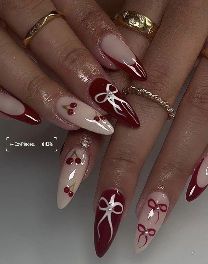 Pink & White Hello Kitty Louis Vuitton Press On Nails - Nail