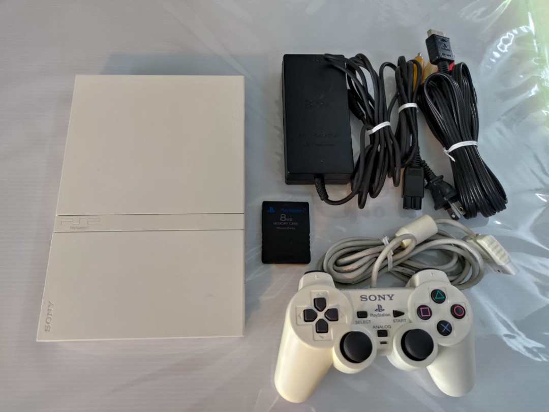 Ps2 原裝日版主機薄機scph70000 遊戲機可玩ps1 game PS2 game, 電子