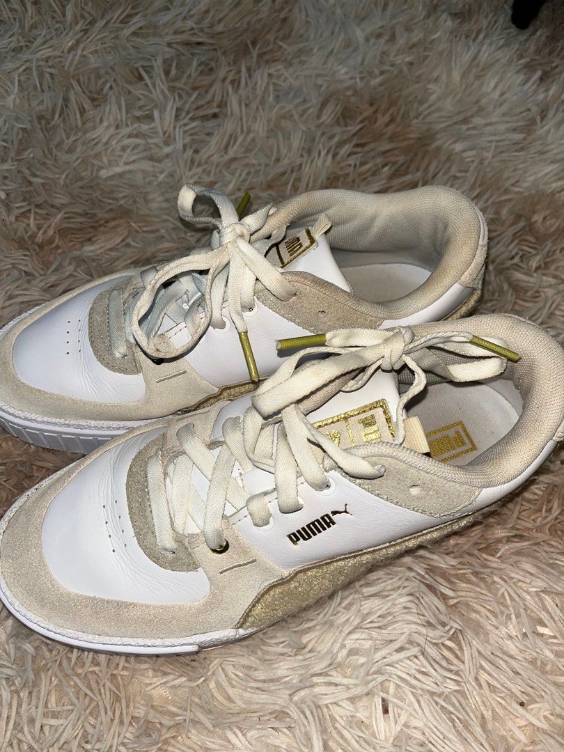 Puma cali sport varsity Wn s in white peyote Ivory glow Women s