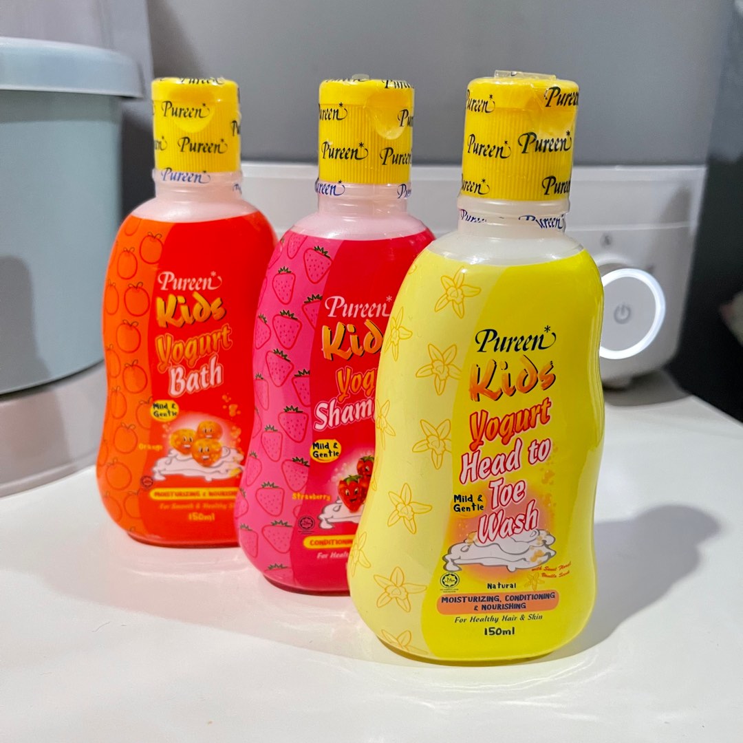 Pureen kids yogurt bath 1 pc, Babies & Kids, Bathing & Changing, Baby