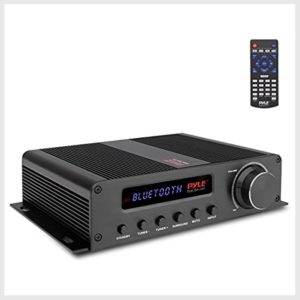 Pyle PFA540BT Wireless Bluetooth Home Audio Amplifier 100W 5