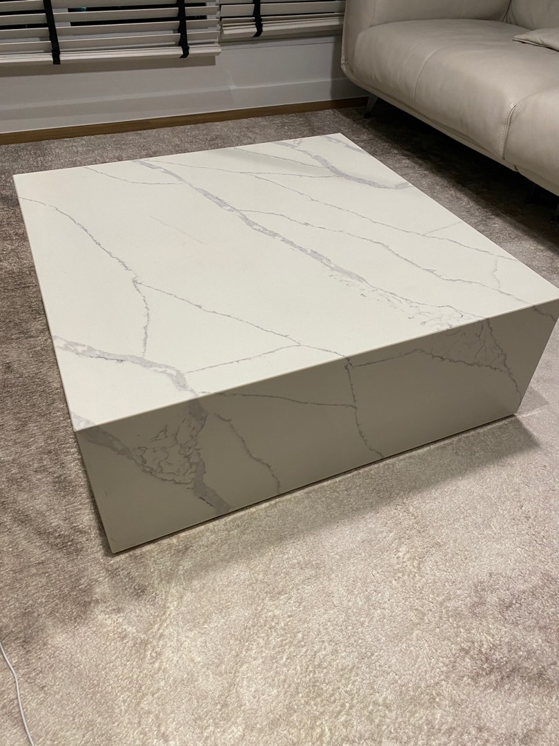 Quartz coffee table, Furniture & Home Living, Furniture, Tables & Sets