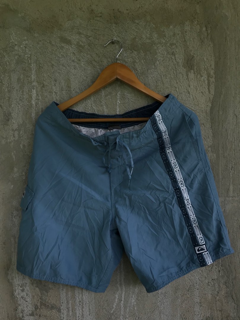!Solid Silver | M's ELASTIC Waist Board Shorts | Retro Short Length main image 0