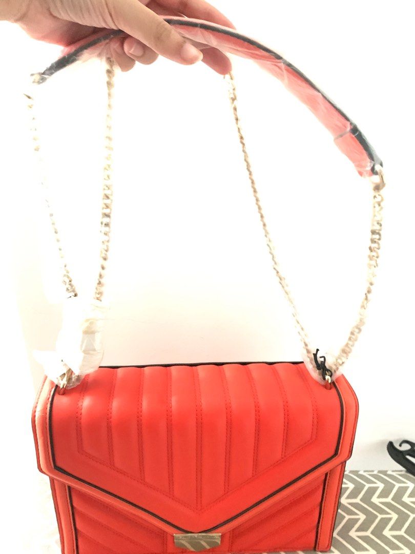 River Island box bag orange colour Women s Fashion Bags Wallets Shoulder Bags on Carousell
