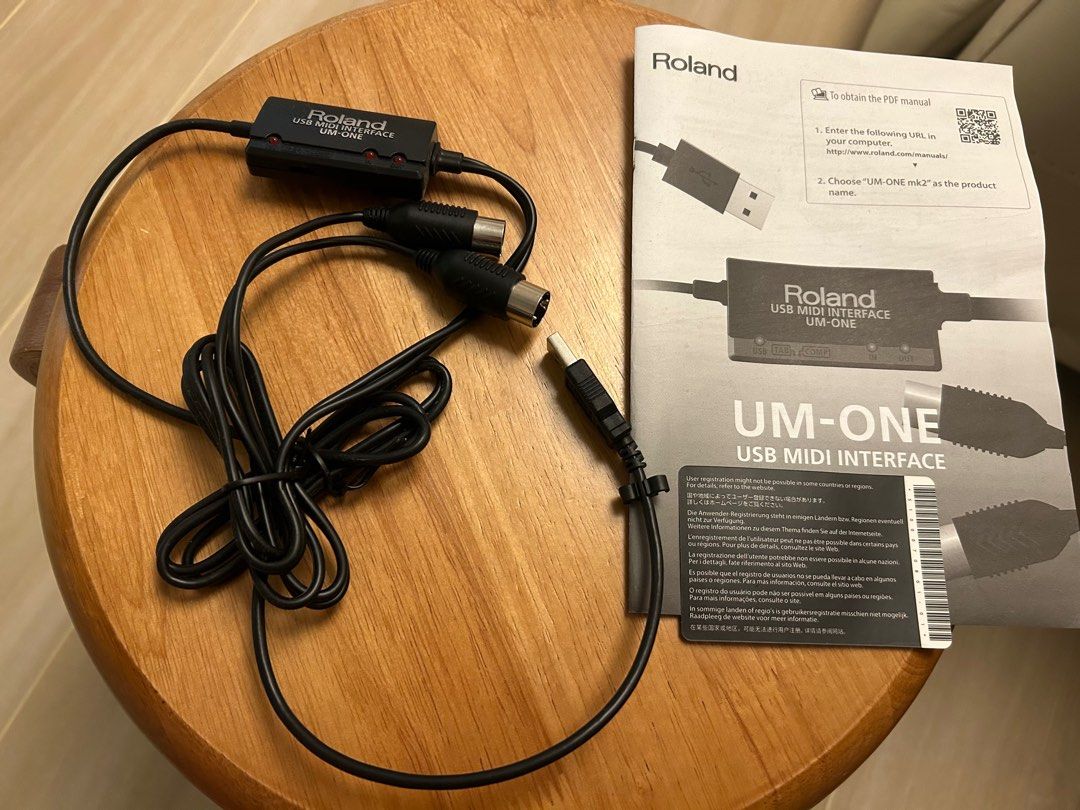 Roland UMONE USB Midi interface, 興趣及遊戲, 音樂、樂器 & 配件, 樂器配件 Carousell