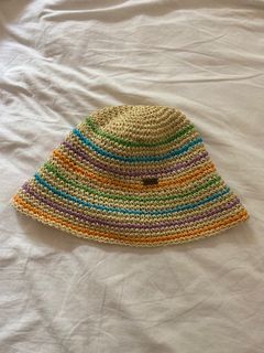 ROXY straw bucket hat