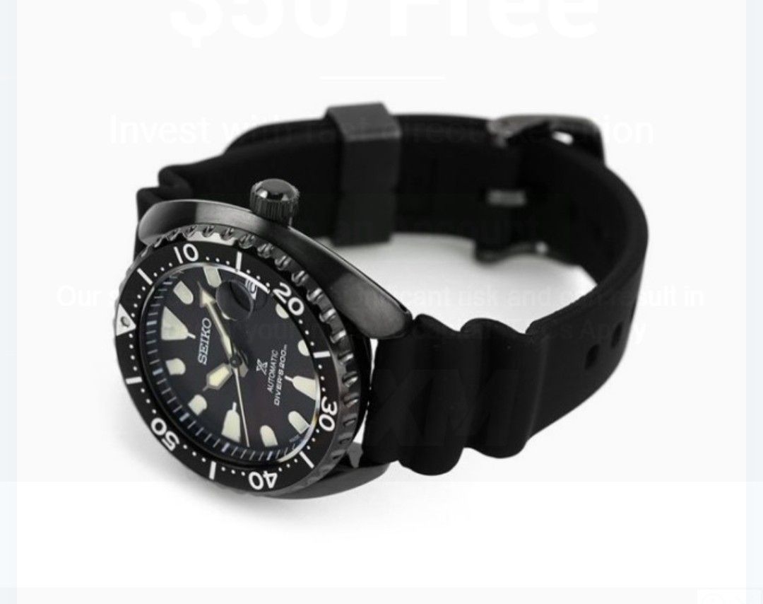 Seiko turtle black discount edition