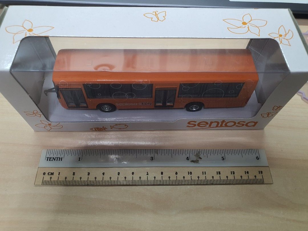 Sentosa Bus Model Sentosa Orange bus, Everything Else on Carousell
