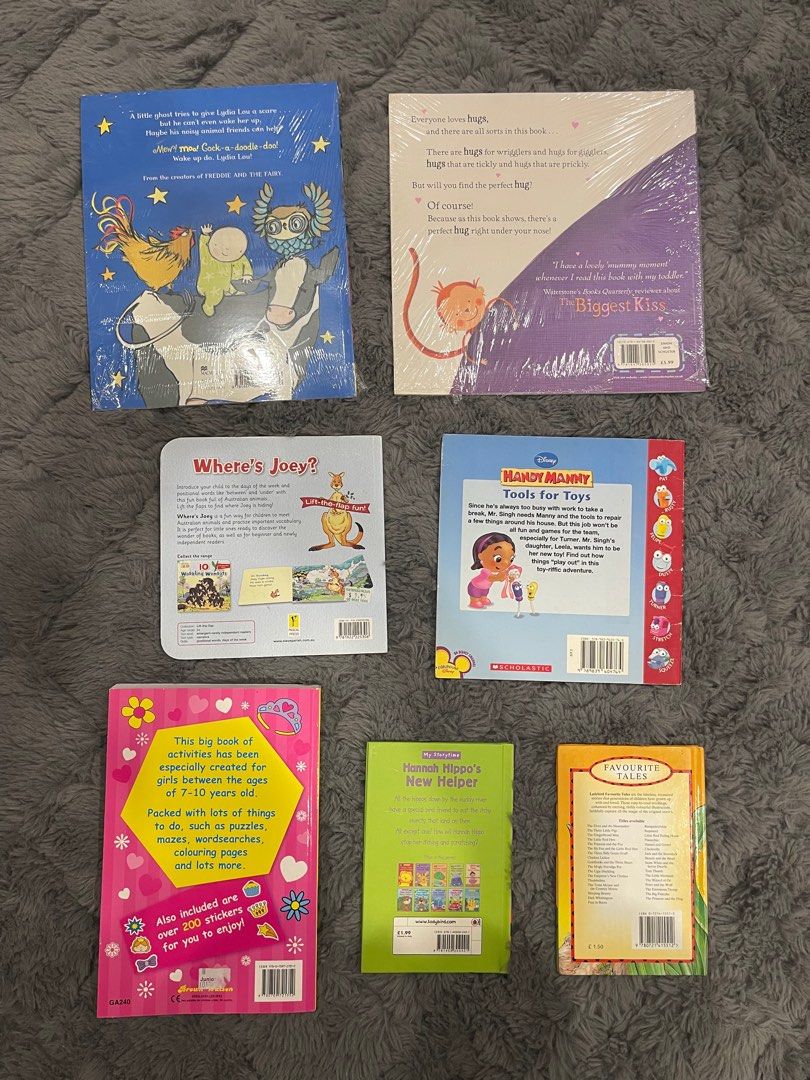 Set of 7 Story Books & Activity Book, Hobbies & Toys, Books & Magazines ...