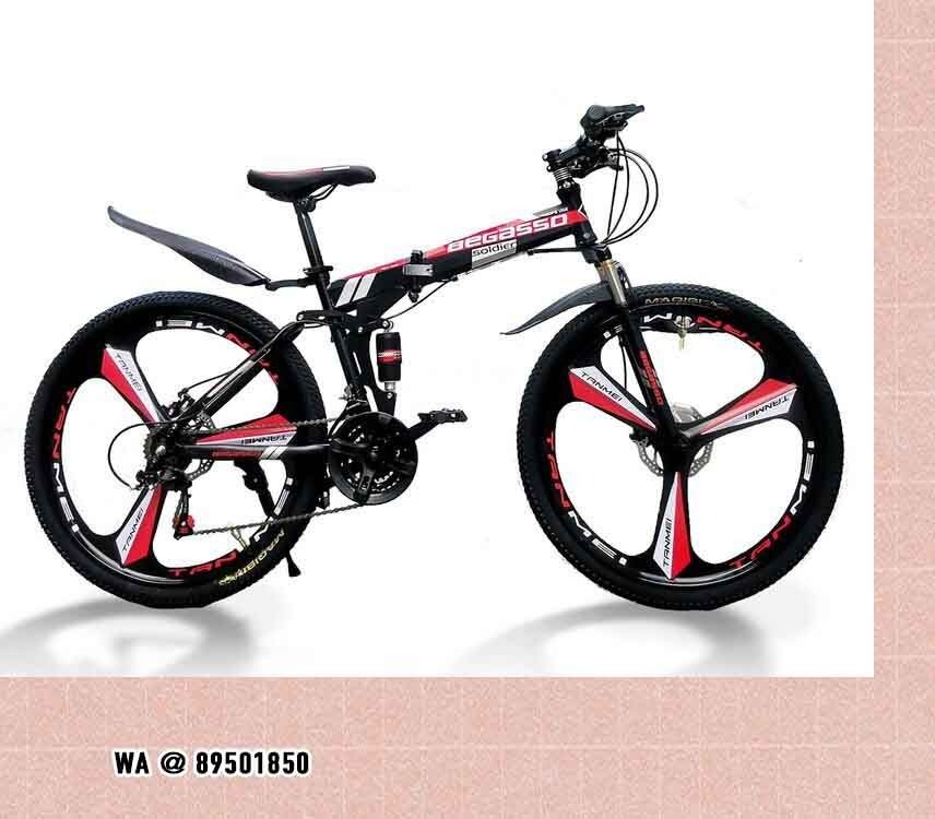 SG INSTOCKS Shimano gear 21 speed 26 Wheel Begasso Foldable mountain bike MTB 21 speed food