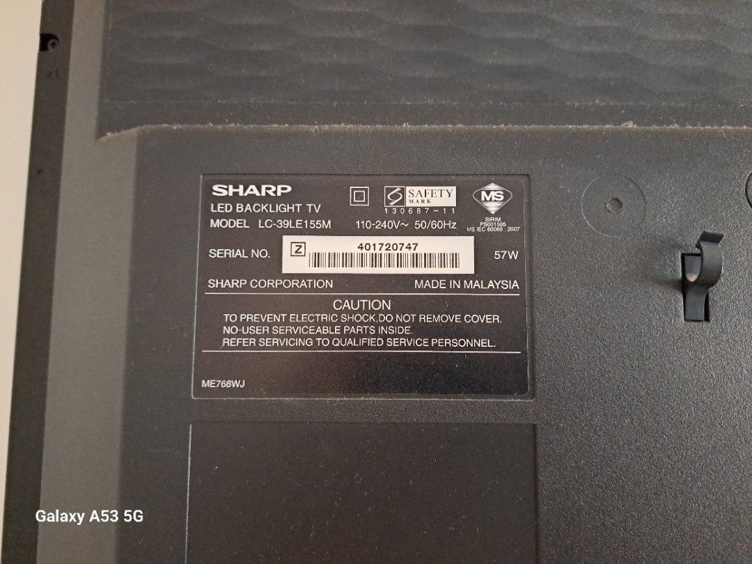 SHARP Aquos LED TV 39 Inch, TV & Home Appliances, TV & Entertainment