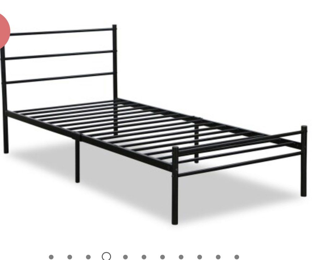 Single metal bed frame, Furniture & Home Living, Furniture, Bed Frames