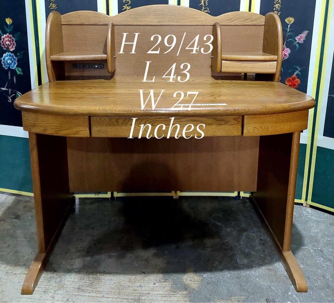 Solidwood study table Japan surplus (Category: Tables & Sets) located in Manila. Submitted by Hezcki (Listing ID 1248621352, Image 1). Description: .