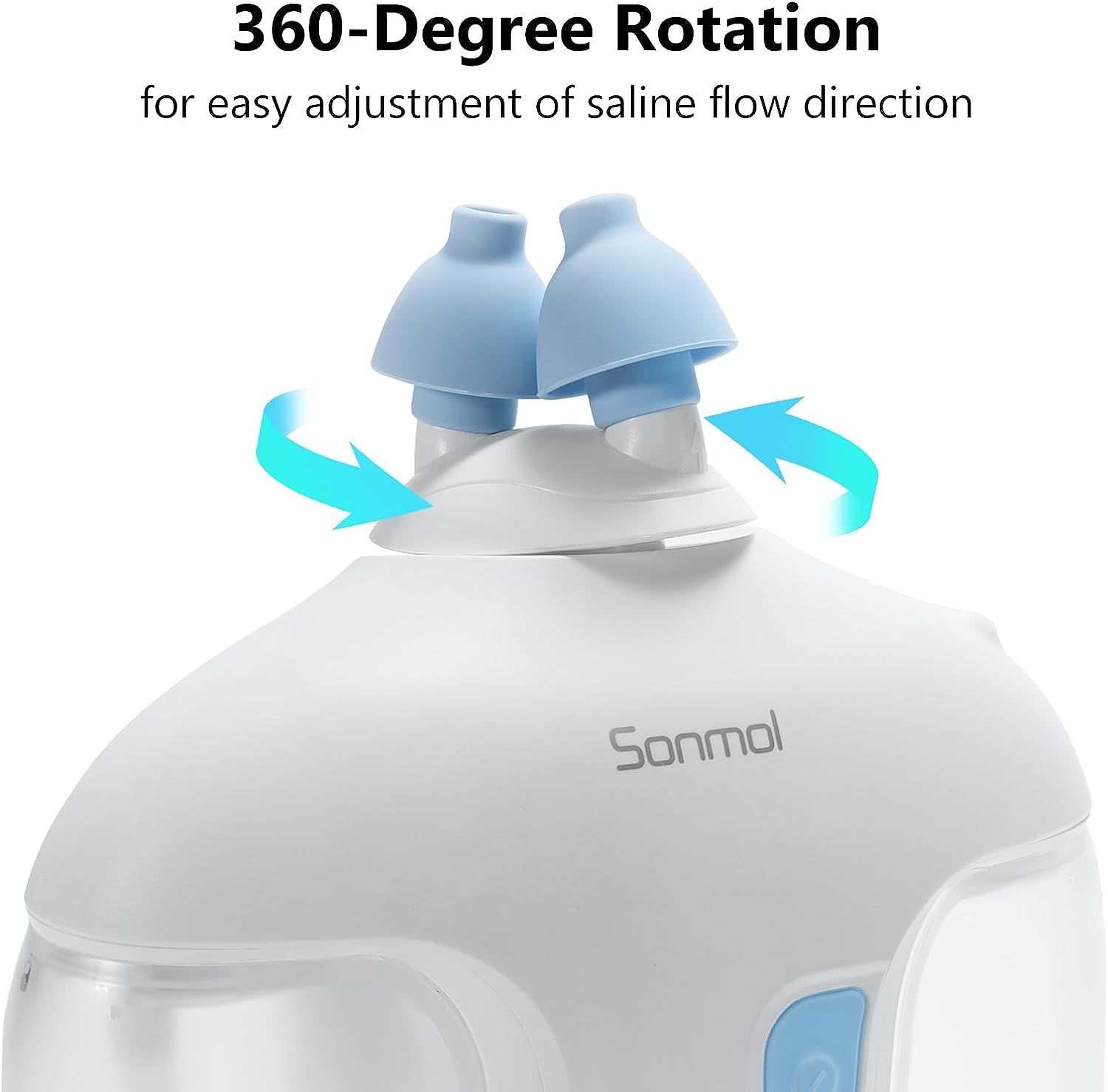 Sonmol Electric Nasal Irrigation System with 50 Salt Packets Nose Wash ...