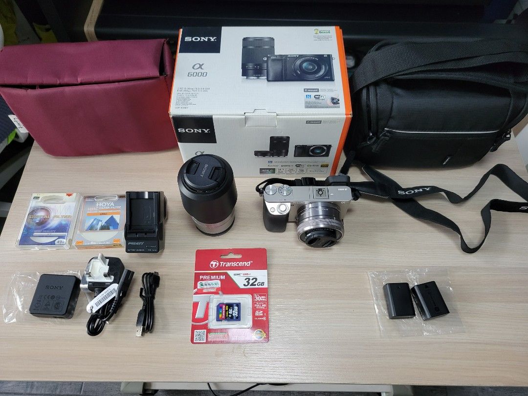 Sony A6000 (ILCE-6000Y)雙鏡頭套裝, 攝影器材, 相機- Carousell