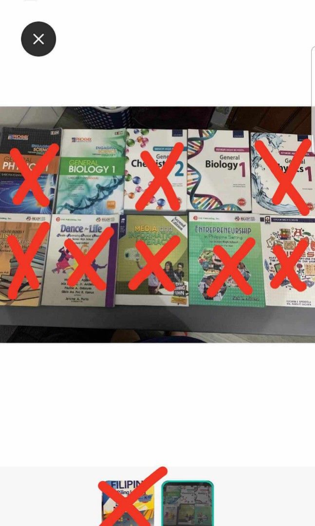 Stem 12 -1st sem books (Category: Textbooks) located in Caloocan City. Submitted by warren_143 (Listing ID 1247105725, Image 2). Description: mode of payment : gcash.