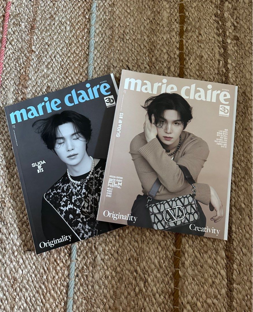Suga Covers Marie Claire Korea in Valentino