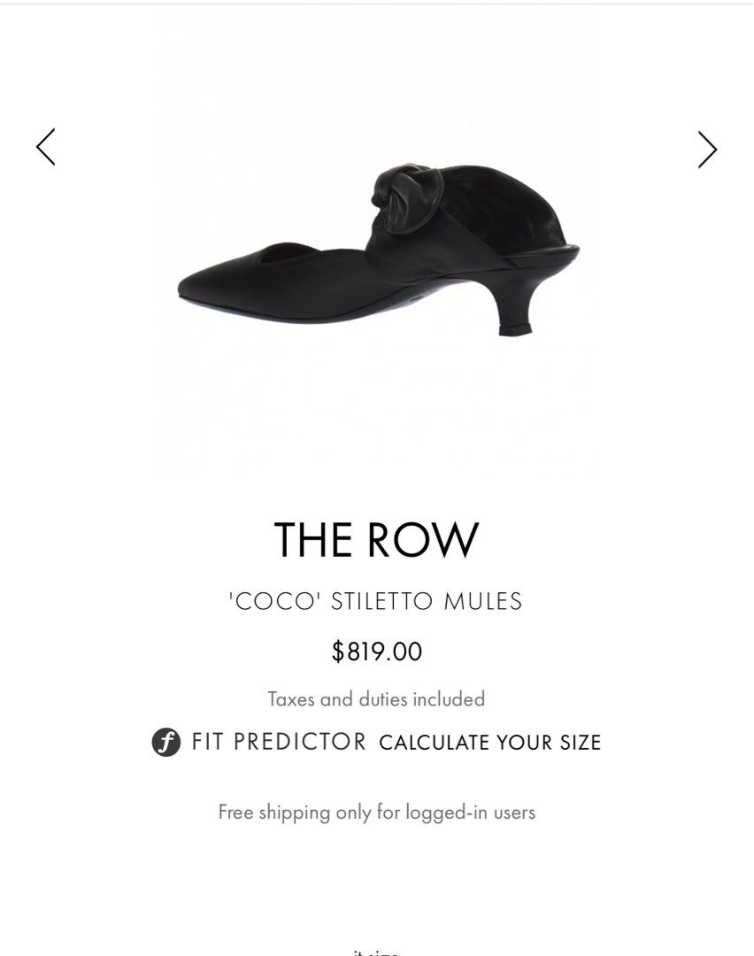 The row cheap coco mules sizing