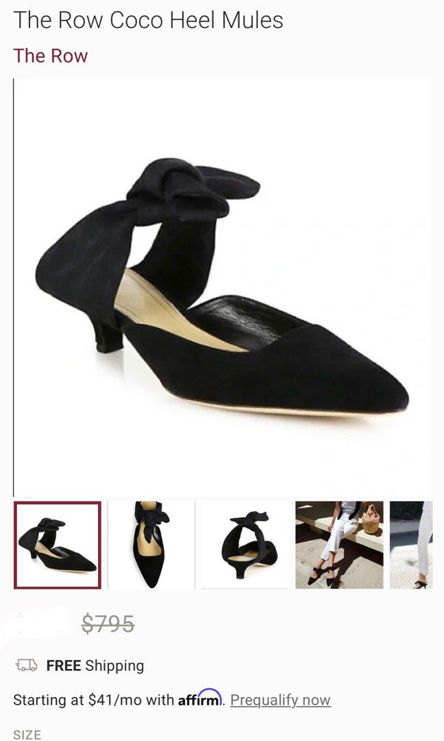 The row coco mules sizing hotsell