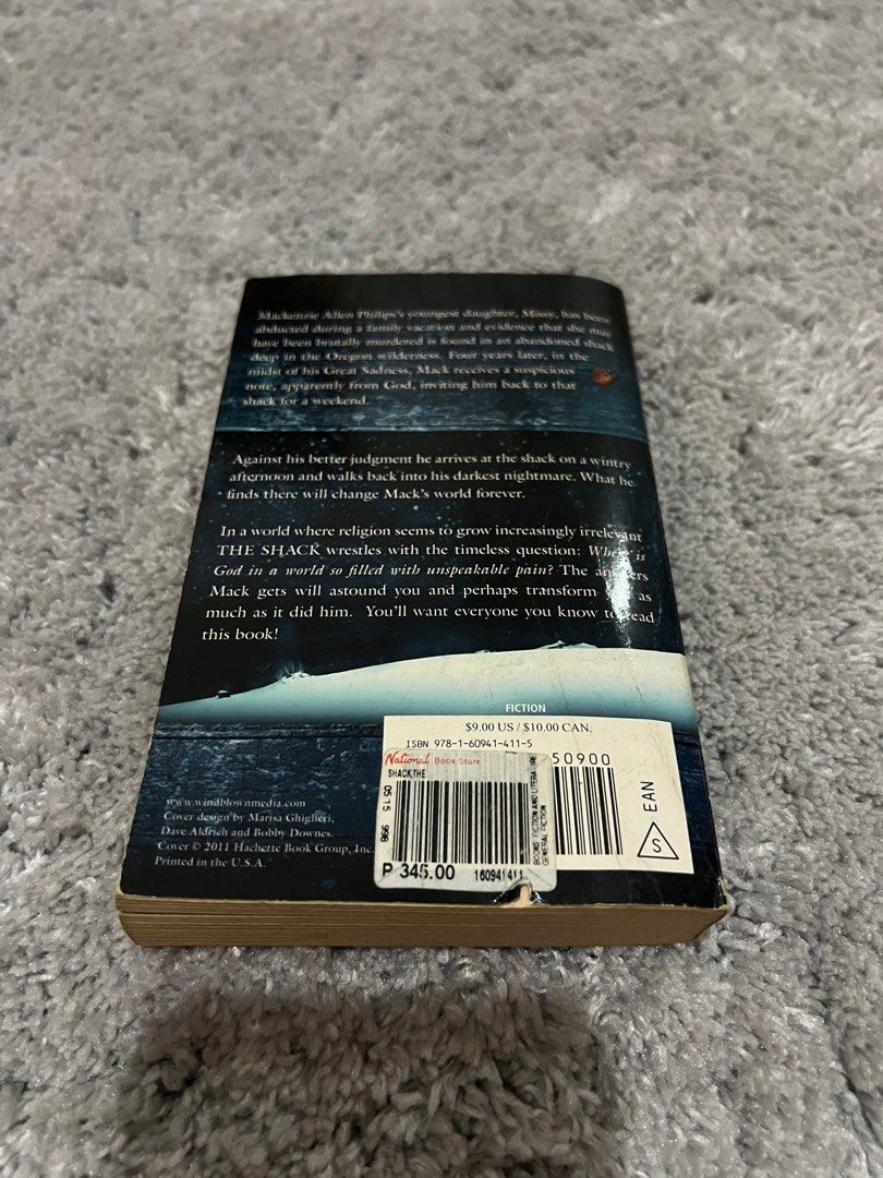 The Shack by WM. Paul Young (Category: Storybooks) located in Taguig. Submitted by clachic (Listing ID 1248482246, Image 2). Description: .