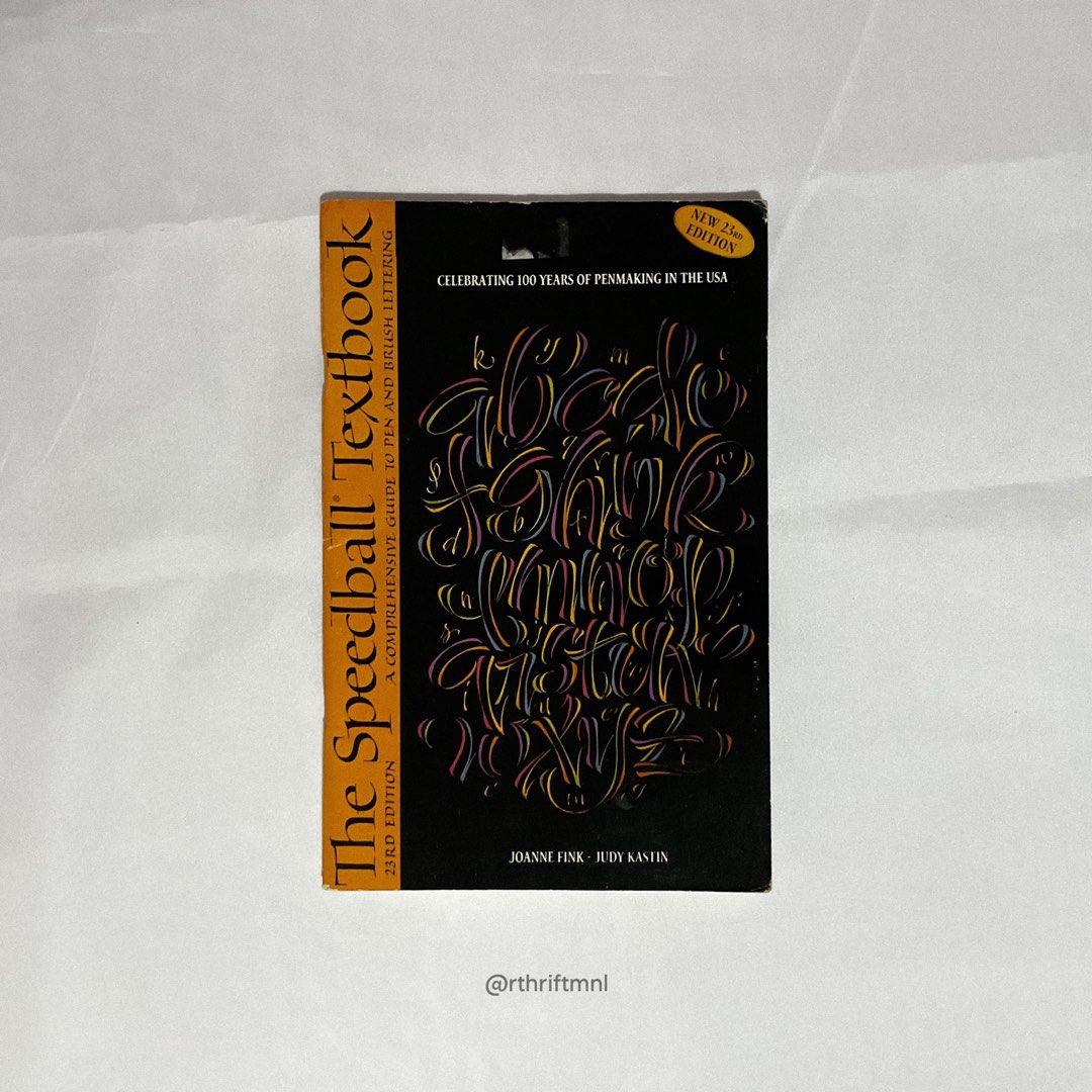Speedball textbook for pen and brush lettering clearance