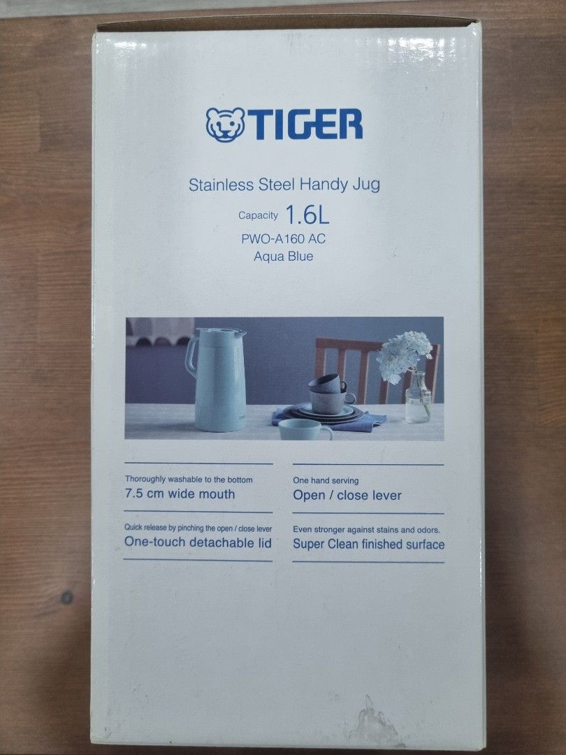 TIGER Tiger Thermos (TIGER) Insulated Tabletop Aqua Blue 1.6L PWO