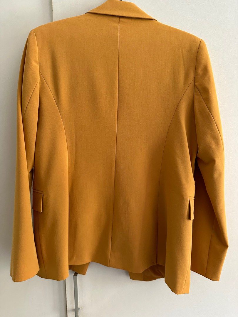 Topshop top mustard blazer