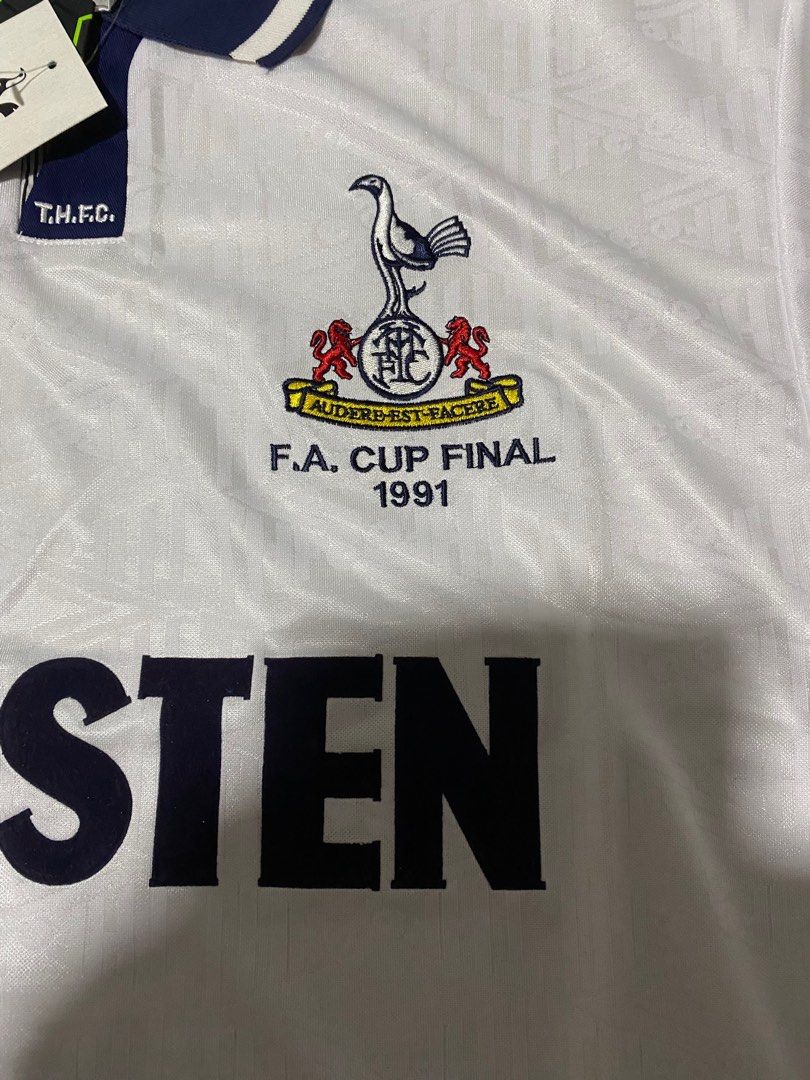 Tottenham Hotspur FA Cup Final 1991 Jersey, Men's Fashion