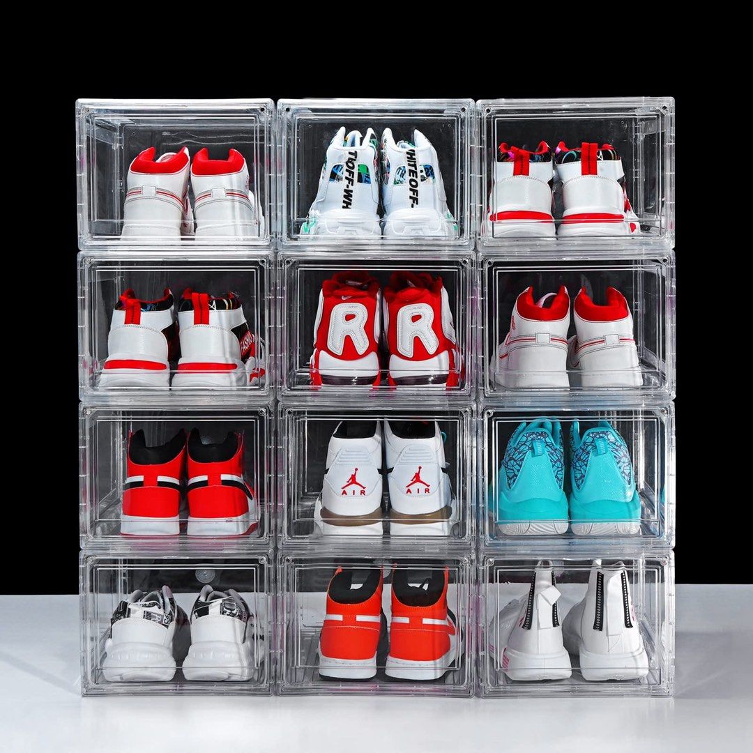 Transparent shoe box Stackable Furniture Home Living Home Improvement Organisation Storage Boxes Baskets on Carousell