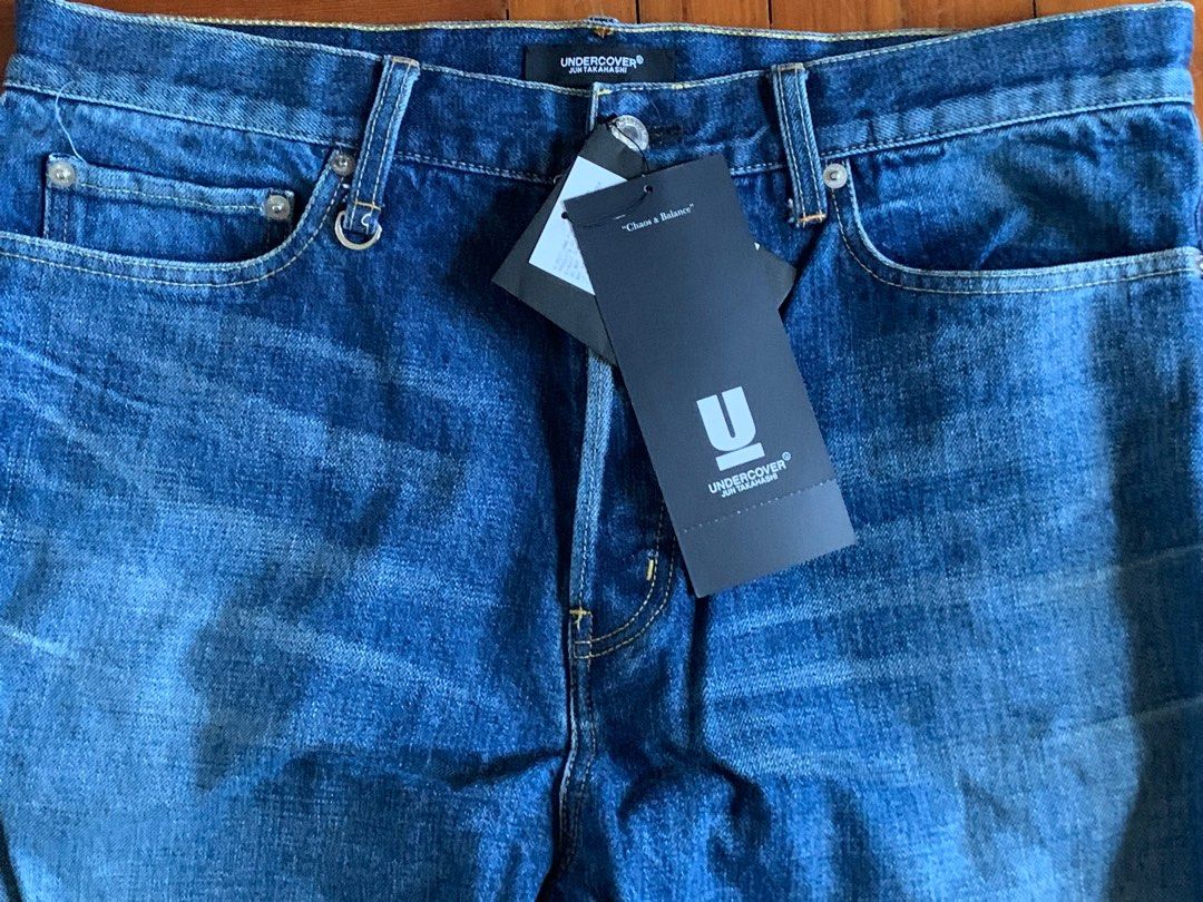 🇯🇵UNDERCOVER 22SS zip denim sacai neighborhood size 4, 男裝, 褲