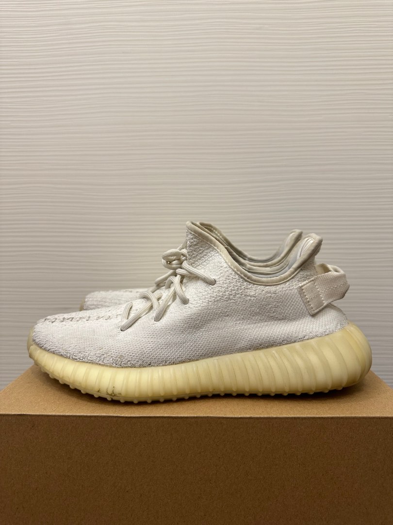 US 7.5 Adidas Yeezy 350 Cream Triple White Men s Fashion
