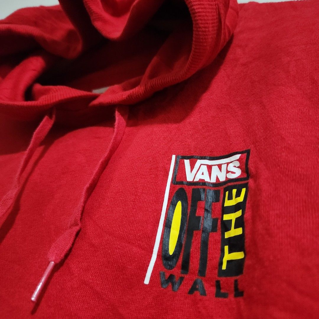 Vans off the store wall red hoodie