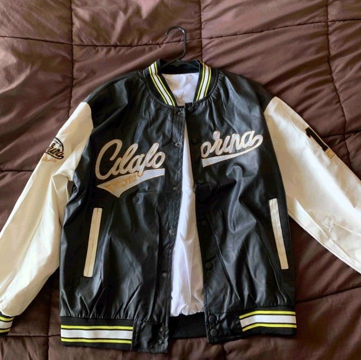Gold satin baseball hotsell jacket