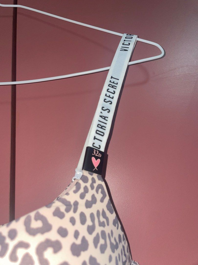 Victoria’s Secret Pink Leopard Cheetah Print Bra Size 32C 