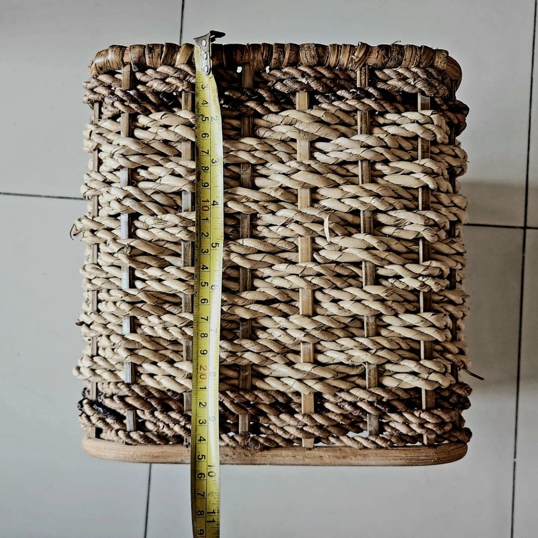 Weaved baskets for organizing (Category: Other Home Decor) located in Pasig City. Submitted by spaceshift (Listing ID 1248663596, Image 3). Description: BASKETS RFS: Decluttering Used but in very good condition A - 34cm x 29cm x 15cm with handle Php 250 B - 34cm x 29cm x 10cm with handle Php 300 C - 33cm x 25cm x 25cm Php 350 🚫SOLD🚫 ✨️Only A and B available ✨️Slightly negotiable ✨️Shipping shouldered by buyer ✨️Payment via GCash, Maya, BDO.