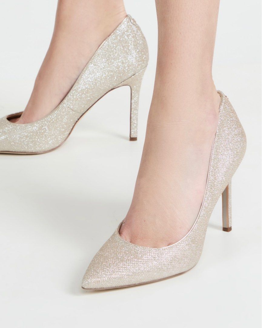 Gold glitter sales heels new look