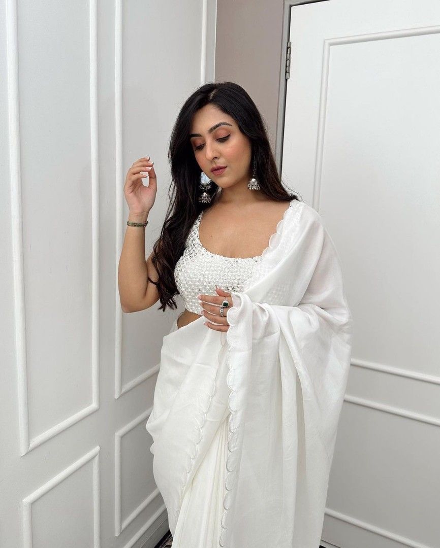 White sari hotsell dress