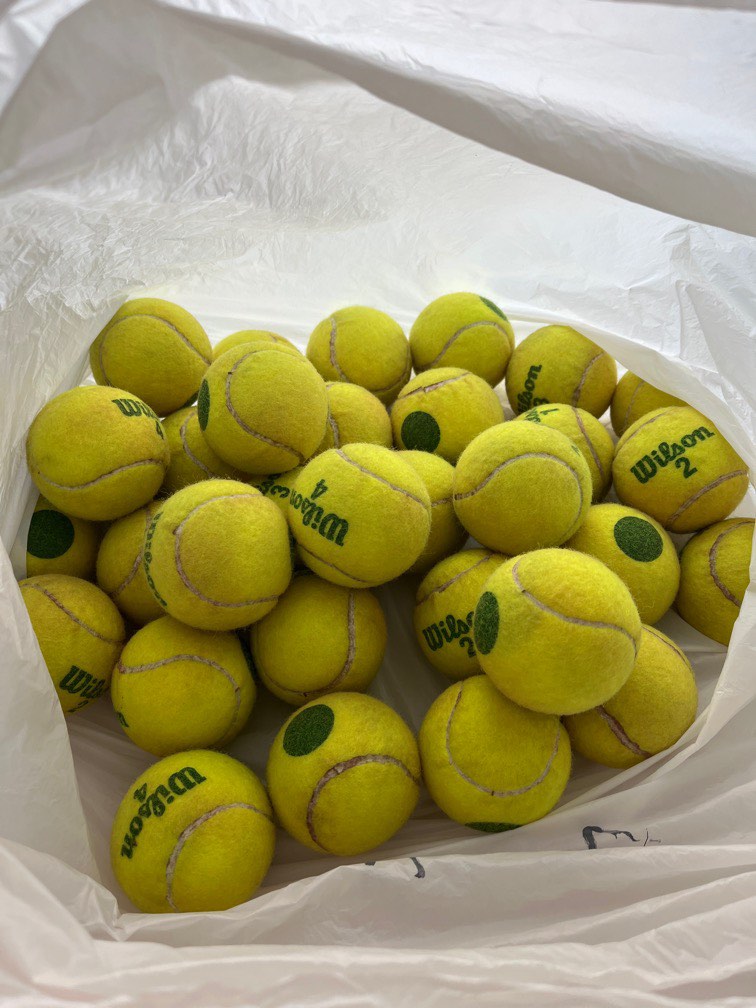 Wilson green tennis balls, balls for kids, green Wilson balls, Sports