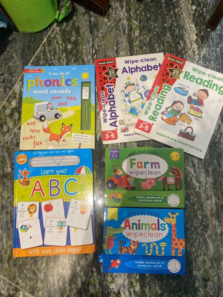 Wipe clean books 25 years old, Hobbies & Toys, Books & Magazines