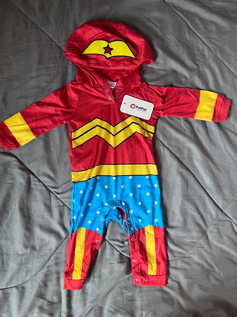 Wonder Woman jumpsuit with hood Babies Kids Babies Kids