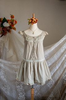 Forest core dress y2k feminine dress cottagecore dress fairycore lace dress Forest fairy dress
