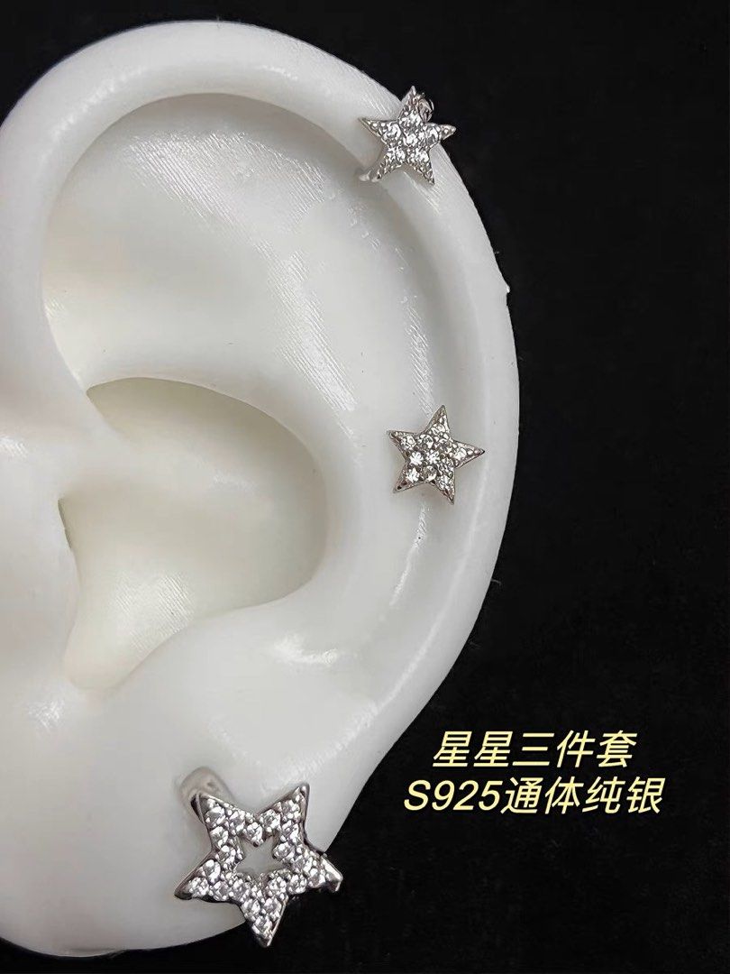 Cartilage studs outlet sterling silver