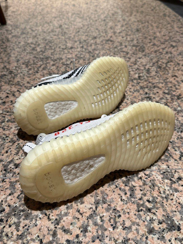 Yeezy 350 V2 Zebra UK4.5 Luxury Sneakers Footwear on Carousell