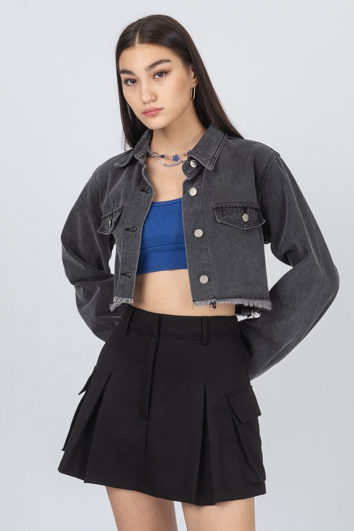 Young Hungry Free Carrier Utility Skirt in Black Size XXL