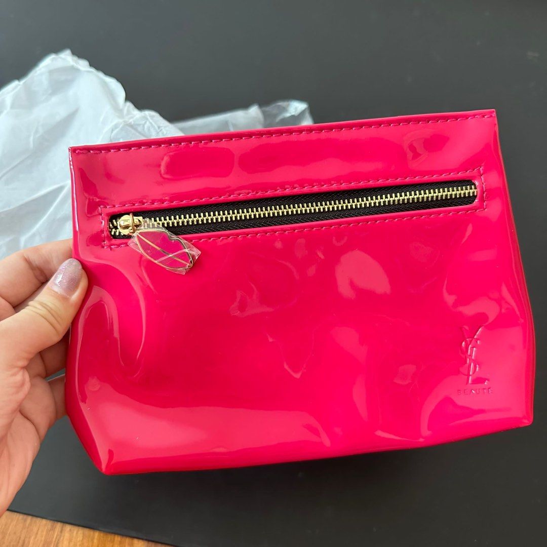 YSL makeup pouch, Women's Fashion, Bags & Wallets, Purses & Pouches on  Carousell