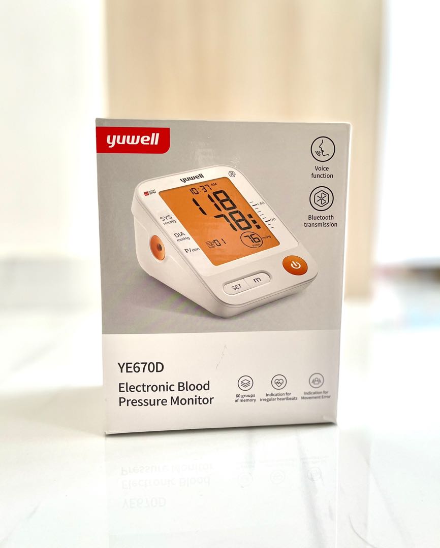Yuwell YE670D Electronic Blood Pressure Monitor, Health & Nutrition