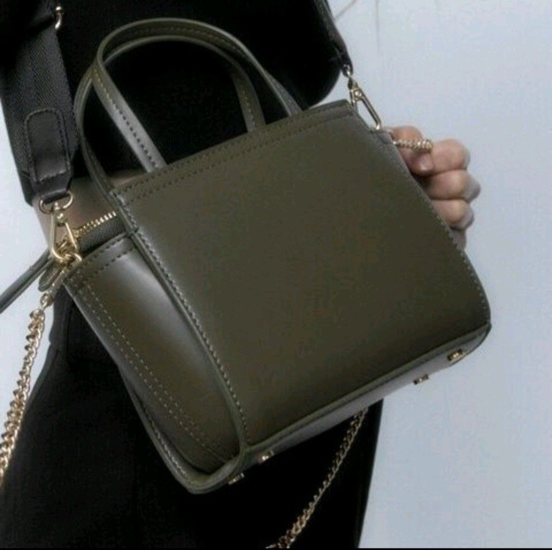 Zara crossbody khaki bag, Women's Fashion, Bags Wallets, Cross