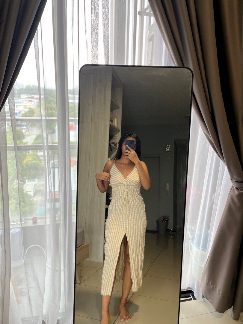 Zara white fringe dress top