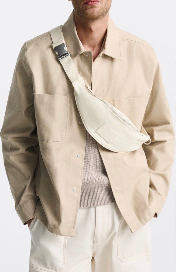 Zara Man Pouch New, Men's Fashion, Bags, Belt bags, Clutches and